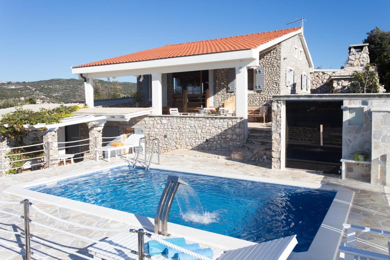 Villa, Stone House With Swimming Pool & Sauna, Beach, セヴィド エクステリア 写真
